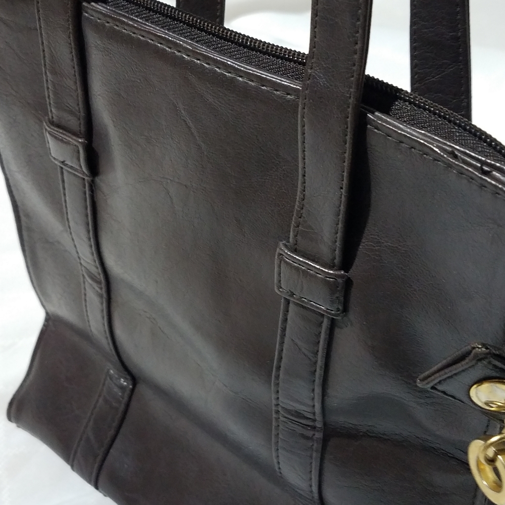 Brown tote bag